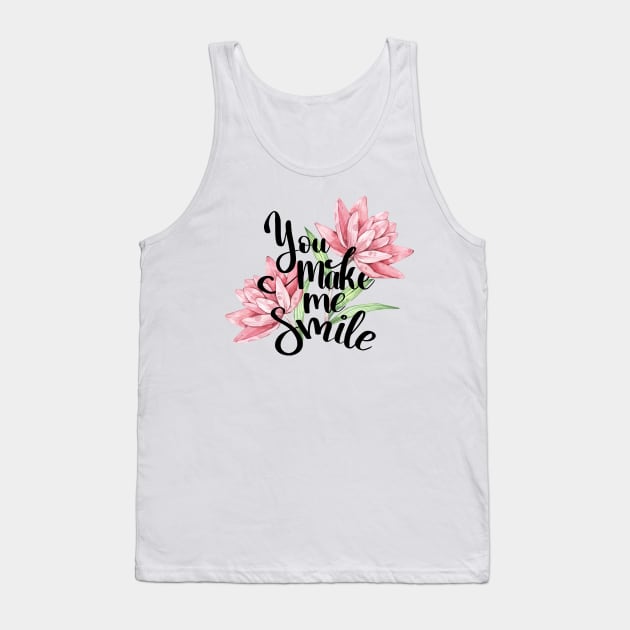 You Make me Smile Tank Top by Utopia Shop